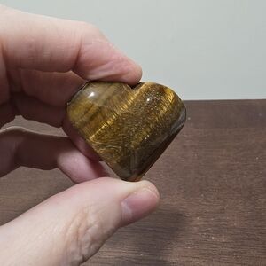 Tigers Eye Crystal Heart #B